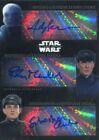 Star Wars Force Awakens Chrome Triple Autograph Serkis & Marshall & Armesto 1/3