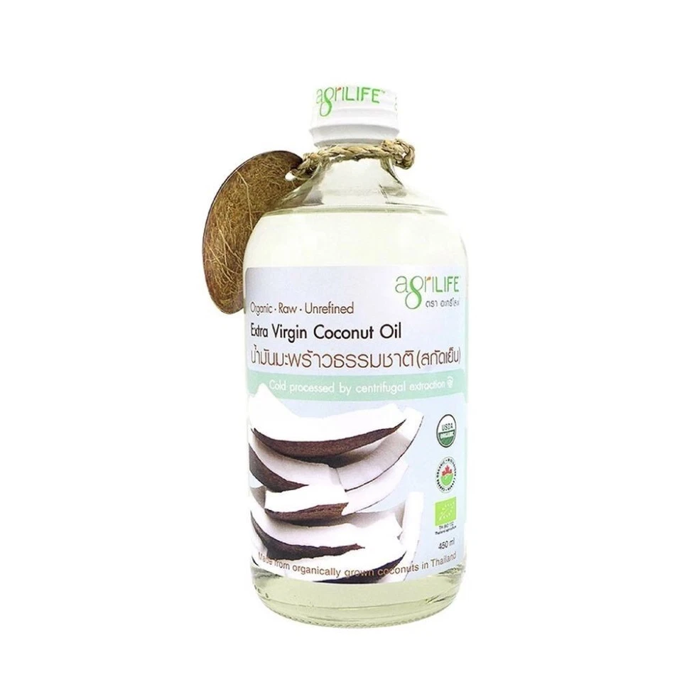 Agrilife Coconut Oil Organic Extra virgin 100% Pure Cold-Pressed Healthy 120ml - Image 1 of 4