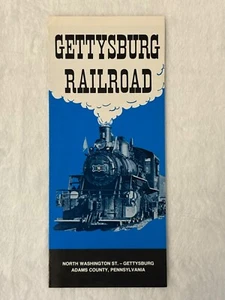 Gettysburg Railroad Folded Travel Brochure Guide Pennsylvania 1979 Schedule Vtg - Picture 1 of 4