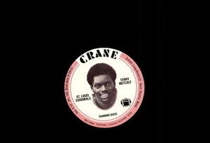 1976 Crane Discs Terry Metcalf St. Louis Cardinals ODDBALL! - Picture 1 of 2