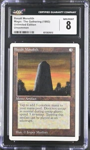 MTG Unlimited BASALT MONOLITH CGC 8 (9012) Graded Power LPD - Picture 1 of 2