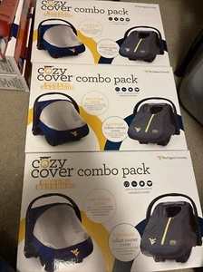 West Virginia University Cozy Cover combo pack, sun cover & infant carrier cover - Picture 1 of 1
