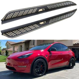 Running Boards fits for Tesla Model Y 2020-2022 Side Step Nerf Bars - Foto 1 di 6