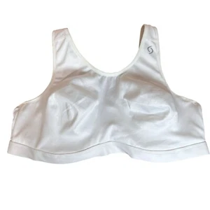 Brooks Moving Comfort Underwire Lined Sports Bra Size 42C Style 350011 White - Picture 1 of 7