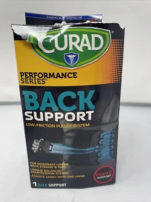 Curad Lower Back Support, Curad, Lightweight, Black  universal size  - Image 1 of 4