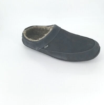 Zapatillas de gamuza perforada grises 4323 Clarks para hombre talla 11M EE. UU. Foto 1 de 4