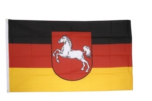 Deutschland Niedersachsen Hissflagge niedersächsische Fahnen Flaggen 150x250cm - Bild 1 von 1