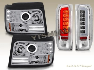 92-96 FAROS PROYECTOR FORD BRONCO F-150/250/350 CROMADOS + LUCES TRASERAS NUEVOS Foto 1 de 4