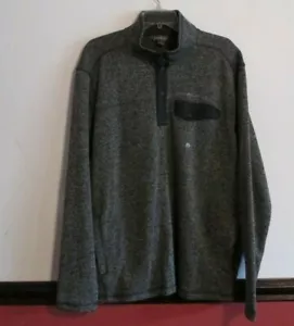 New Eddie Bauer Men's XL Long Sleeve Pull Over Gray Charcoal 2.0 Snap Mock NWT - Picture 1 of 12