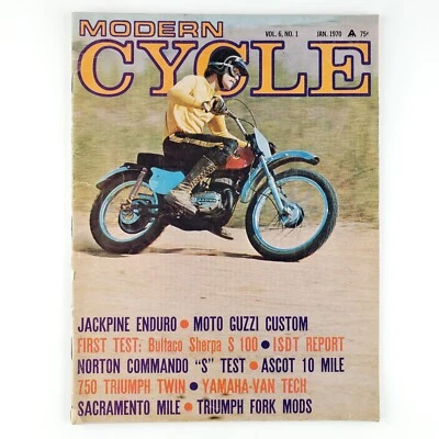 Modern Cycle Magazine #1 January 1970 Motorcycle Triumph Yamaha Moto Guzzi A387 - Image 1 of 4