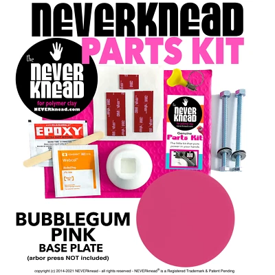 STOP KNETERDE! PINK NEVERknead DIY PARTS KIT Polymer Clay Conditioning Tool - Bild 1 von 4