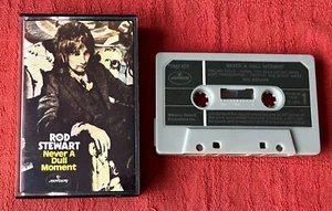 ROD STEWART - ITALIAN CASSETTE TAPE WITH PAPER LABELS - NEVER A DULL MOMENT - Picture 1 of 9