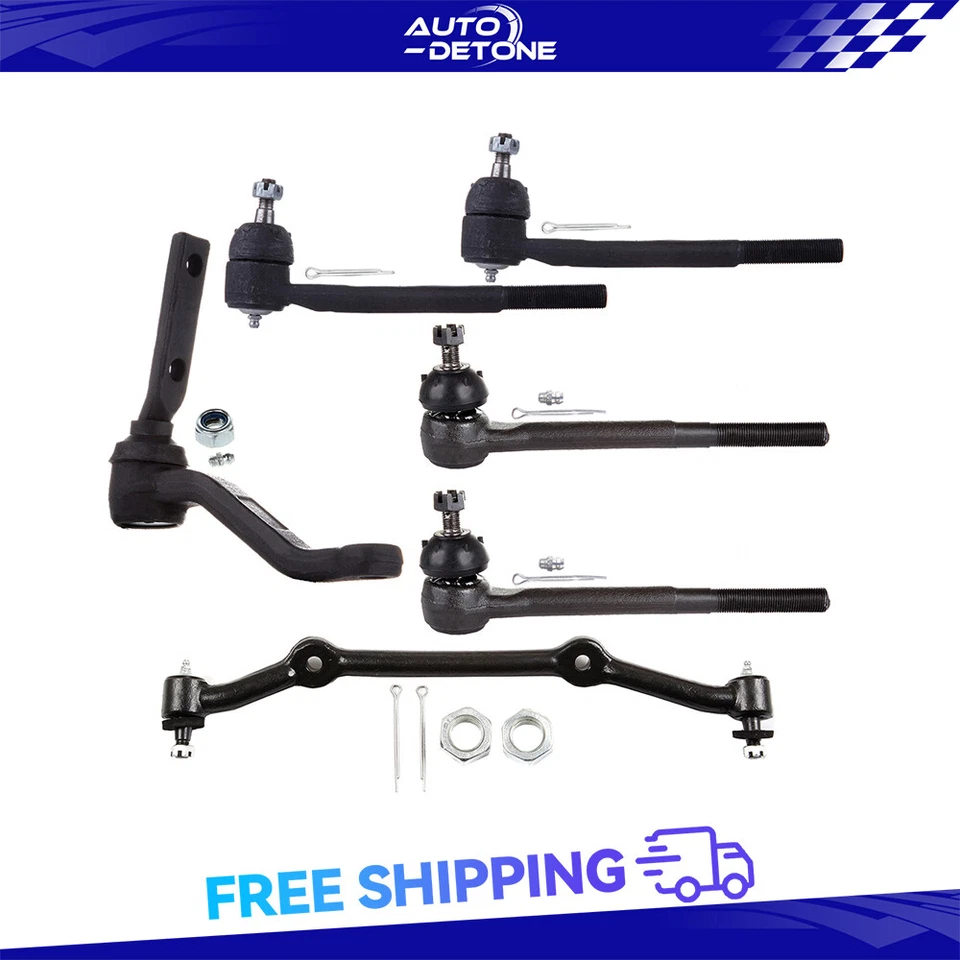 6 Pcs Front Tie Rod Ends Idler Arm Center Link For Audi A4 A6 Quattro Volkswagen - Imagem 1 de 4