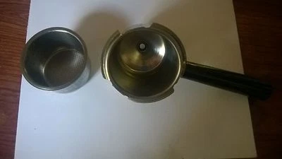 Cesta de filtro de acero inoxidable Maxim Expres EX-102 y soporte de cesta de filtro usado en excelente estado Foto 1 de 2