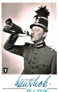 Hans Holt Original Signature On Card Nr.1487