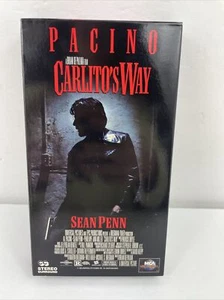 Carlito's Way 1993 Movie on Vintage VHS Tape - AL Pacino Sean Penn Drama - Picture 1 of 4