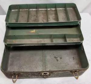 Vintage - Union Truhe - Modell 8007, Metall, 2 Tablett - Angeltackle Box - Bild 1 von 14