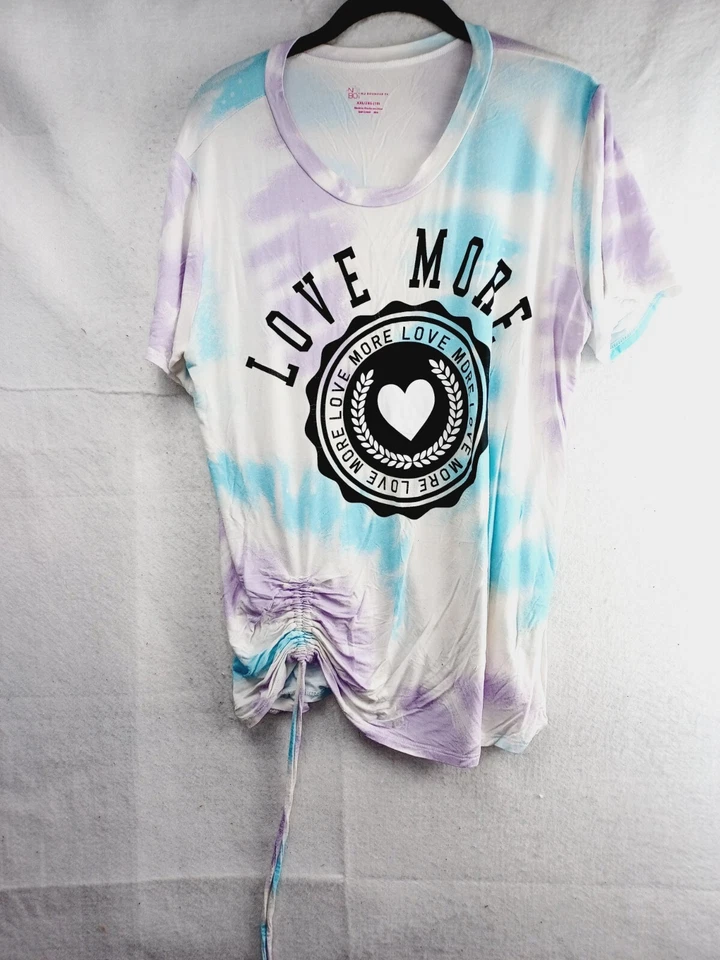 Camiseta NO BORDER Mujer XXL (19) Multicolor Tie Dye Manga Corta Love More Foto 1 de 4