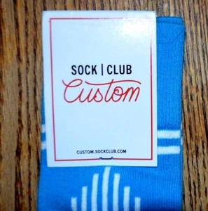 Men's Sock Club Blue Socks Size Medium NWT - Picture 1 of 4