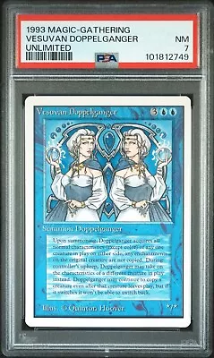 1993 Magic the Gathering Unlimited, Vesuvan Doppelganger, NM PSA 7 - Image 1 of 4