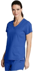 Grey's Anatomy Scrub Top Women's 41460-503 Galaxy Blue. Brand New. Sz Small. - Picture 1 of 7