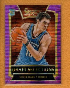 Steven Adams 2013-14 Select BK Rookie Draft Selections Prizms Purple RC #12 /99