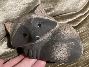 Scultura statuina procione ceramica Dane Burr vintage - Foto 1 di 8