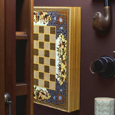 Backgammon Set Handmade Khatam Persian Wooden Board 19.6"- Christmas Gift 🎁 - Image 1 of 4