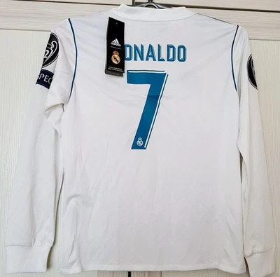 Camiseta Adidas Fútbol Casa Real Madrid 2017-2018 #7 Ronaldo Talla Niño Pequeño Foto 1 de 4