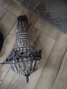 2 Kronleuchter Korblüster Deckenlampe .Antik. Frankreich - Bild 1 von 6