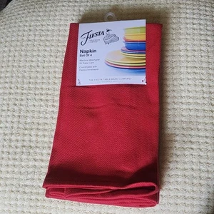 NEW FIESTAWARE RED CLOTH NAPKINS-SET of 4 - Picture 1 of 4