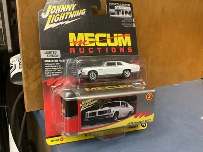 1/64 1974 Pontiac GTO White, Mecum Johnny Lightning Collector Tin JLCT015-A3 - Image 1 of 4