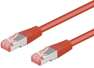 3x kabel sieciowy CAT 6 S/FTP; CAT 6-0050 S/FTP PIMF CZERWONY 0,50m SB - Zdjęcie 1 z 1