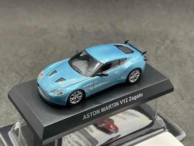 Kyosho 1/64 Aston Martin collection V12 Zagato blue diecast model car 62D2 - Image 1 of 4