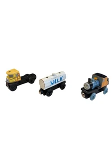 Set Thomas & seine Freunde Holzeisenbahnen TIDMOUTH MILK BASH ISABELLA Lernkurve - Bild 1 von 8