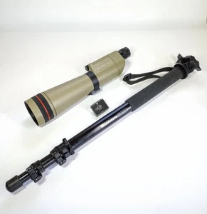 Kowa Prominar TSN-4 Straight Spektiv 20-60x Okular + Manfrotto Einbeinstativ - Bild 1 von 15