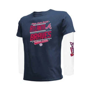 Youth Stitches Navy/White Atlanta Braves Combo T-Shirt Set - Picture 1 of 6