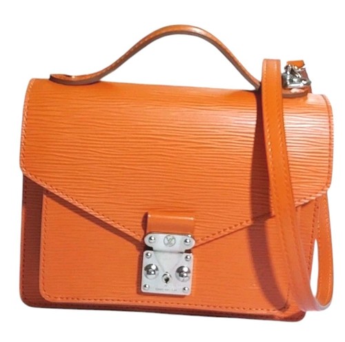LOUIS VUITTON（LV） Borsa a tracolla Louis Vuitton Epi Monceau BB piment arancione