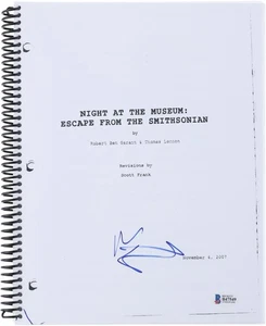 Guión réplica firmado por Ben Stiller Night At the Museum: Escape from Smithsonian - Imagen 1 de 1