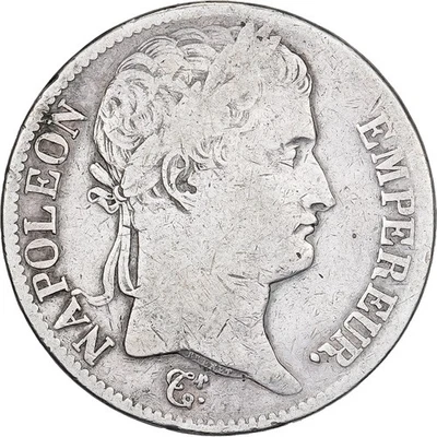 [#1213660] Франция, 5 франков, Наполеон I, 1813, Париж, серебро, хорошее состояние, Gadoury:584 - Изображение 1 из 2