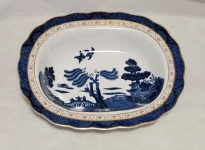 Royal Doulton REAL OLD WILLOW ovale Gemüseschüssel 10,5"x8,5"x2" blau 2004 - Bild 1 von 9
