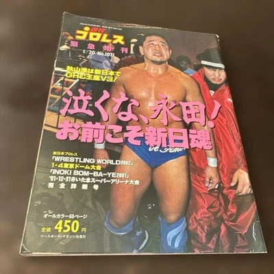 Weekly Pro Wrestling No.1071 Hiroshi Nagata Japan Wrestling 2002 Magazine Used Q Foto 1 de 4