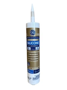 GE Advanced Silicone 2 Window & Door Sealant, 10.1oz, Almond SEE PHOTOS - Picture 1 of 3