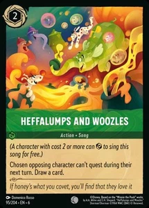 Lámina Heffalumps and Woozles (095) Azurite Sea Disney Lorcana - Imagen 1 de 1