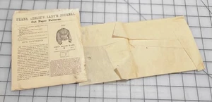 Frank Leslie's Lady's Journal Cut Paper Pattern #352 1870s Girl's Blouse Size 8 - Picture 1 of 4