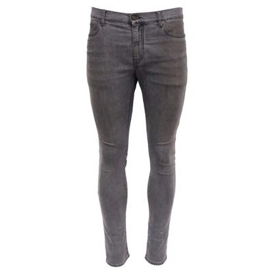 Saint Laurent Slim Fit Jeans In Denim Men Grey Size 33 - Image 1 of 4