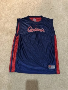 Canotta baseball vintage Nike reversibile St. Louis Cardinals blu rossa giovane grande - Foto 1 di 24