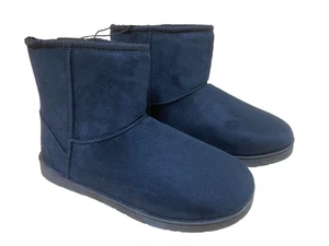BNWT Men's Target Brand Size 9 Smart Navy Blue Short Style Slippers Boots - Picture 1 of 2