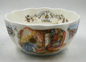 RARE ROYAL DOULTON BRAMBLY HEDGE WINTER SEASON PETAL BOWL UNUSED 1st QUALITY - Picture 1 of 4