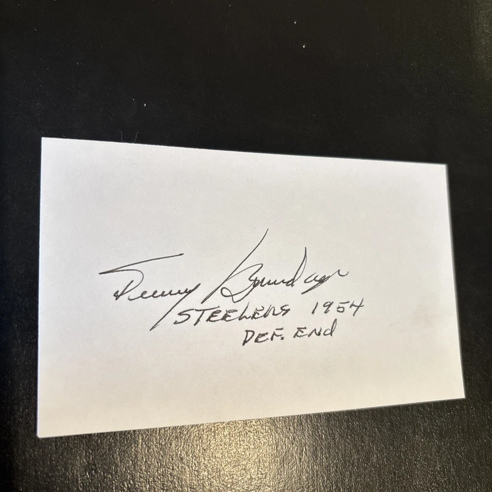 Dewey Brundage (BYU DE) '54 匹兹堡钢人队,2004 年签名,死亡'22 — 第 1/1 张图片